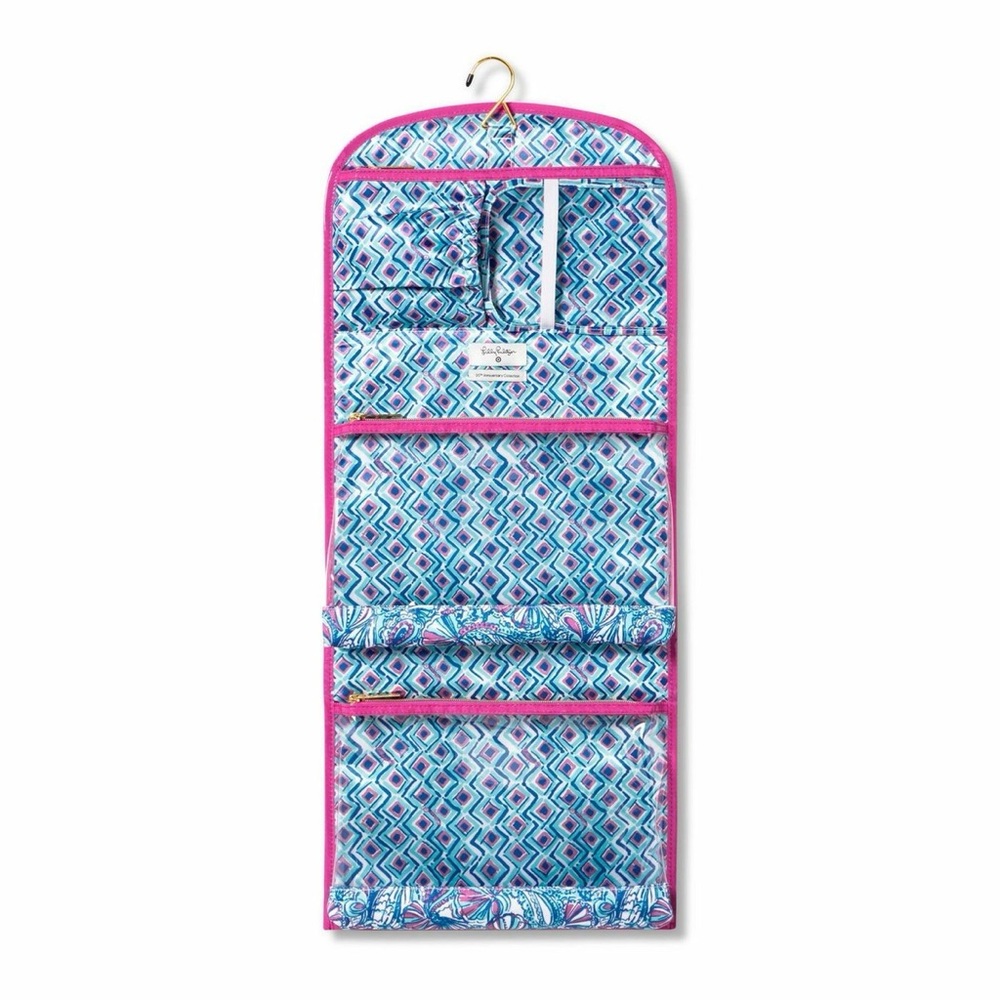 Lilly Pulitzer for Target Pink and Blue Patterned Hanging Organizer